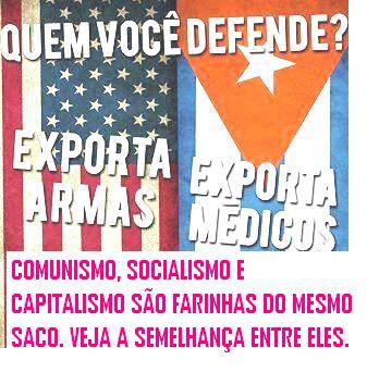 COMUNISMO, SOCIALISMO E CAPITALISMO SÃO TODOS FARINHAS DO MESMO SACO. 